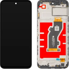 ZTE Blade V70 Design LCD kijelzőmodul kerettel, fekete
