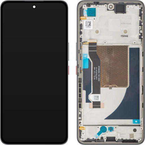 ZTE nubia Neo 3 GT LCD kijelzőmodul kerettel, fekete - 1