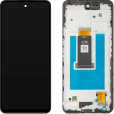 ZTE nubia Neo 3 eredeti LCD-kijelzőmodul kerettel, fekete