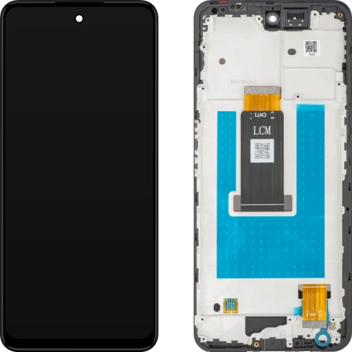 ZTE nubia Neo 3 eredeti LCD-kijelzőmodul kerettel, fekete - 1