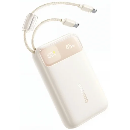 Baseus EnerFill FC11 külső akkumulátor, 20 000 mAh, 45 W, bézs – E0031101 - 2