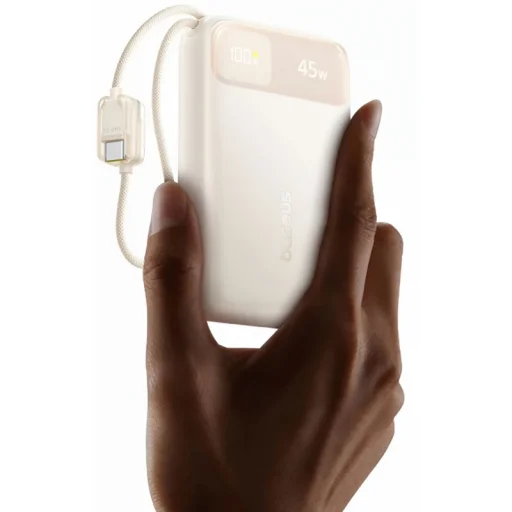 Baseus EnerFill FC11 külső akkumulátor, 20 000 mAh, 45 W, bézs – E0031101 - 3