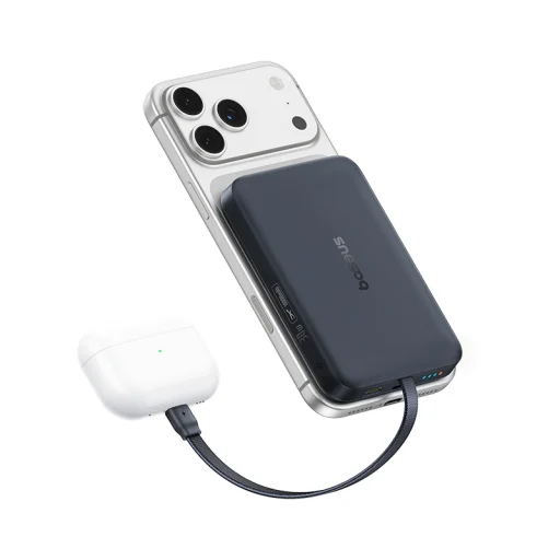 Baseus EnerFill FM11 Magnetic mágneses külső akkumulátor, 10 000 mAh, 30 W, fekete - 4