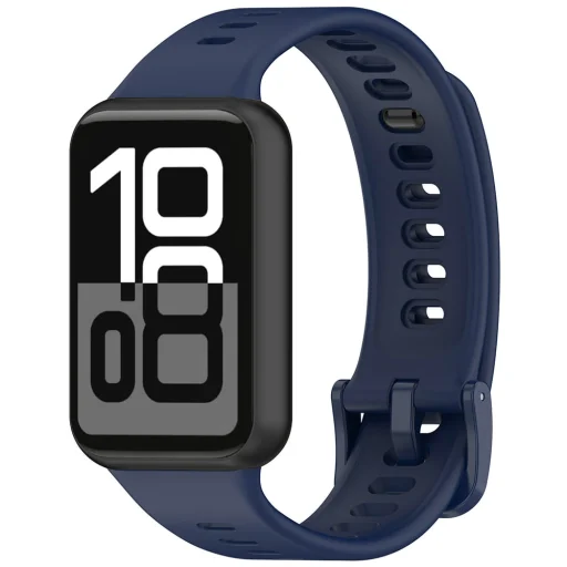 Techsuit W081 szilikon óraszíj Honor Band 11 / Band 11 Pro készülékhez, sötétkék - 1