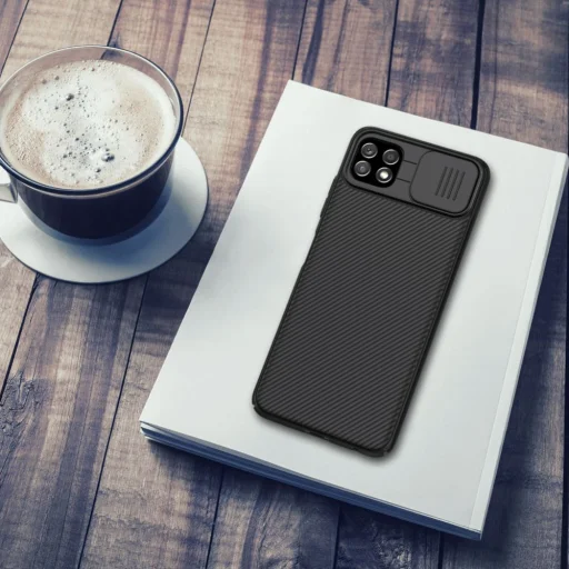 Samsung A22 5G Nillkin CamShield Pro tok fekete - 9