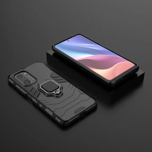 Xiaomi Redmi K40 Pro+ / K40 Pro / K40 / Poco F3 Ring Armor tok kihajtható támasszal fekete - 9