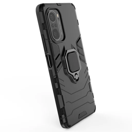Xiaomi Redmi K40 Pro+ / K40 Pro / K40 / Poco F3 Ring Armor tok kihajtható támasszal fekete - 5
