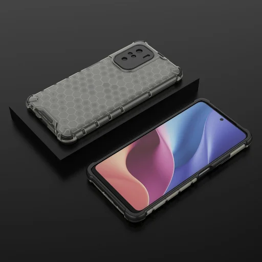 Xiaomi Redmi K40 Pro+ / K40 Pro / K40 / Poco F3 Honeycomb armor TPU tok fekete - 13