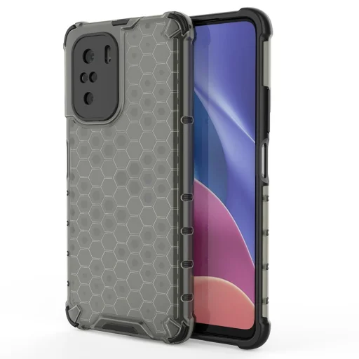 Xiaomi Redmi K40 Pro+ / K40 Pro / K40 / Poco F3 Honeycomb armor TPU tok fekete - 1