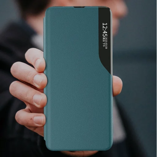 Samsung A32 4G Eco Leather View Case intelligens fliptok zöld - 11