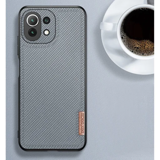 Xiaomi Mi 11 Lite 5 Dux Ducis Fino nylon bevonatú tok kék - 11