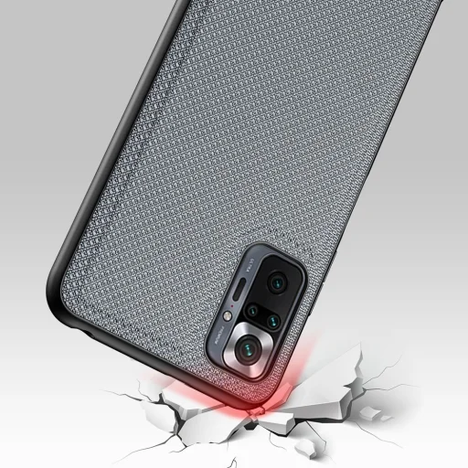 Xiaomi Redmi Note 10 Pro Dux Ducis Fino nylon bevonatú tok kék - 5