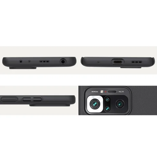 Xiaomi Redmi Note 10 Pro Nillkin Super Frosted tok + kihajtható támaszték fekete - 9