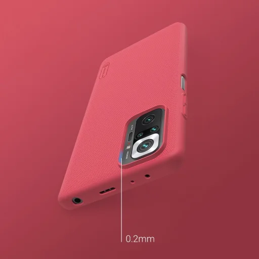 Xiaomi Redmi Note 10 Pro Nillkin Super Frosted tok + kihajtható támaszték fekete - 14