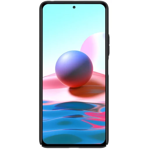 Xiaomi Redmi Note 10 Pro Nillkin Super Frosted tok + kihajtható támaszték fekete - 2