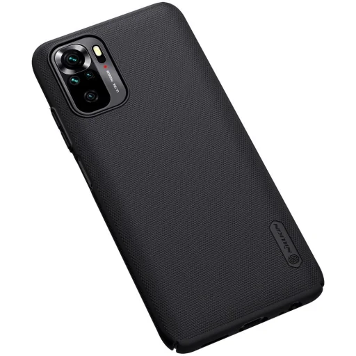 Xiaomi Redmi Note 10 / Redmi Note 10S Super Frosted tok + kihajtható támaszték fekete - 7