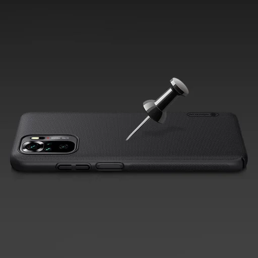 Xiaomi Redmi Note 10 / Redmi Note 10S Super Frosted tok + kihajtható támaszték fekete - 14