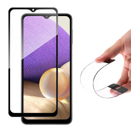 Samsung Galaxy A32 5G Wozinsky Flexi nano hybrid kijelzővédő üvegfólia fekete - 1