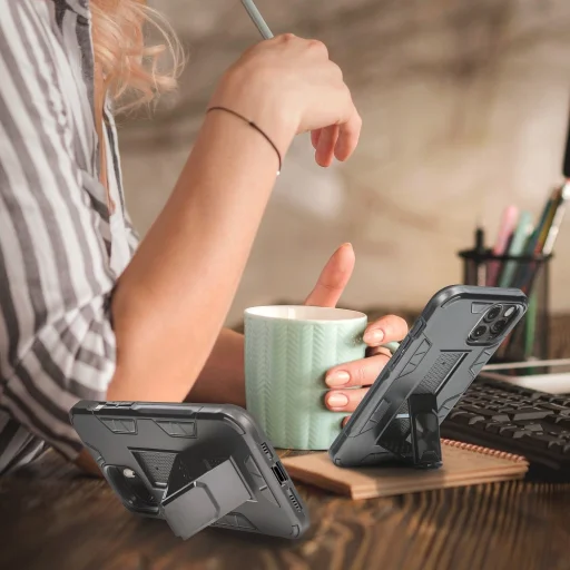 Samsung A72 4G Forcell Defender tok mágnessel fekete - 2