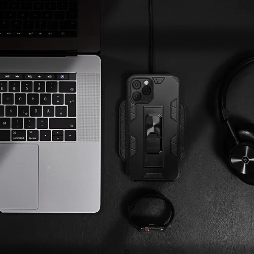 Samsung A72 4G Forcell Defender tok mágnessel fekete - 4