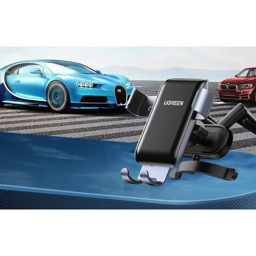 Ugreen LP274 Gravity autós telefontartó, szellőző lamellára fekete - 5