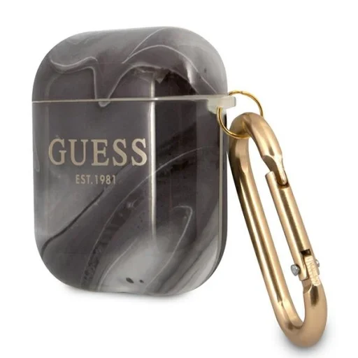 Guess GUA2UNMK Marble AirPods 1/2 tok fekete - 3