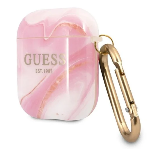 Guess GUA2UNMP Marble AirPods 1/2 tok pink - 3