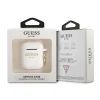 Guess GUA2SGGEH Silicone Glitter AirPods 1/2 tok fehér thumbnail
