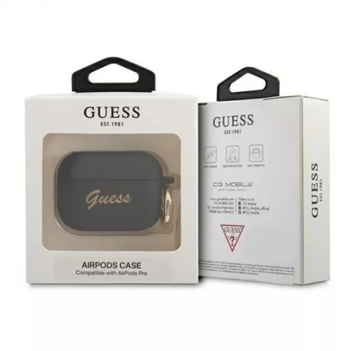 Guess Vintage Script GUAPSSSK AirPods Pro 1/2 tok fekete - 3