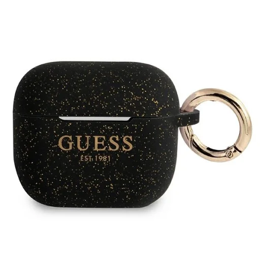 Guess GUA3SGGEK Silicone Glitter AirPods 3 tok fekete - 1