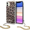 iPhone 11 Guess GUHCN61KSLEO Leopard Gold Chain tok lánccal thumbnail