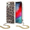 iPhone 12 Pro Max Guess GUHCP12LKSLEO Leopard Gold Chain tok lánccal thumbnail