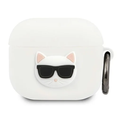 AirPods 3 szilikon tok fehér Karl Lagerfeld Choupette KLACA3SILCHWH - 1