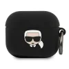 AirPods 3 szilikon tok fekete Karl Lagerfeld Ikonik KLACA3SILKHBK thumbnail