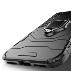 iPhone 12 Pro Max Ring Armor tok kihajtható támasszal fekete