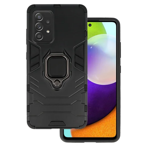 Samsung A52 4G/ 5G Ring Armor tok kihajtható támasszal fekete - 1