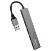 Cliptec USB HUB Adapter, USB Type-C Csatlakozással - USB 3.1 + 3xUSB 2.0 - Thunder II Szürke thumbnail
