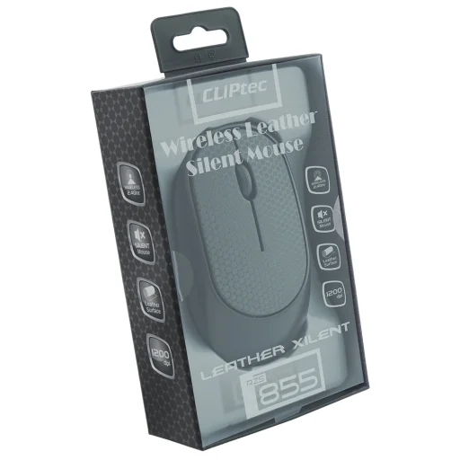 Cliptec Vezeték nélküli optikai egér Xilent RZS855l 1200DPI Szürke - 2