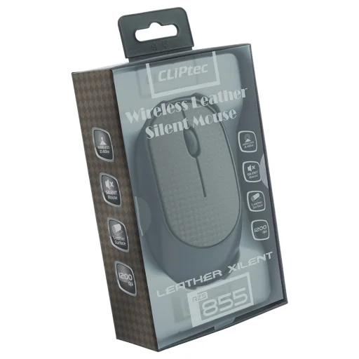 Cliptec Vezeték nélküli optikai egér Xilent RZS855l 1200DPI barna - 2