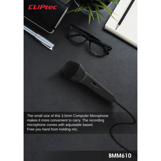 Cliptect Asztali mikrofon fekete - 4