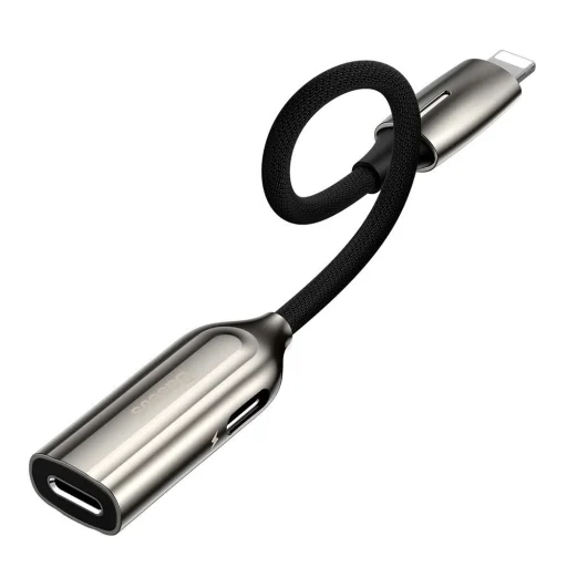 Baseus L55 Lightning - 2xLightning adapter elosztó 2A sötétszürke (CALL55-0A) - 1