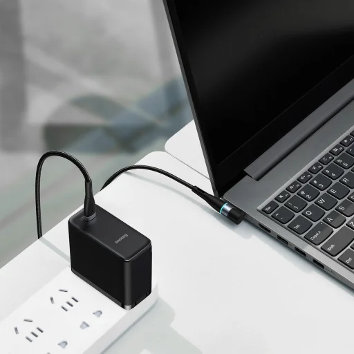 Baseus Zinc Mágneses kábel USB Type-C - Lenovo 4x1,7mm 100W 2m fekete (CATXC-T01) - 5