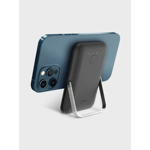 Uniq Hoveo Magsafe mágneses powerbank 5000mAh szürke - 6