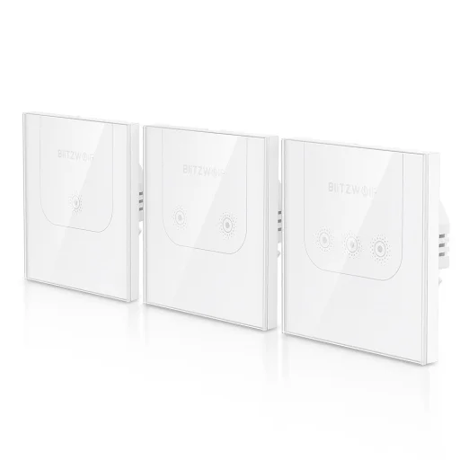 Blitzwolf BW-SS3 WIFI Érintőgombos okos kapcsoló fehér - 1