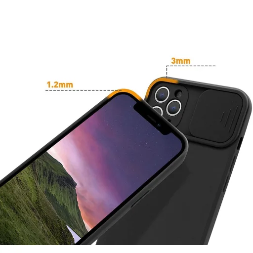 Xiaomi Redmi 9A Nexeri Szilikon tok kameralencse védővel fekete - 6
