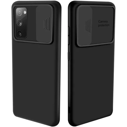 Samsung S20 FE Nexeri Szilikon tok kameralencse védővel fekete - 1
