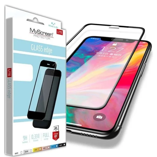 Samsung Galaxy A22 4G MyScreen Lite Edge 5D kijelzővédő üvegfólia fekete - 3