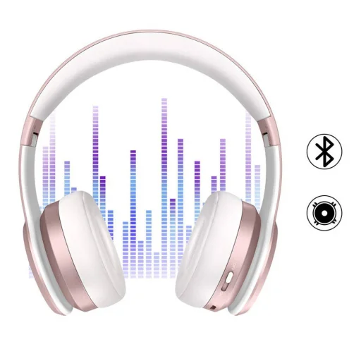 Picun P26 Vezeték nélküli bluetooth 4.1 fejhallgató fehér/ pink - 4