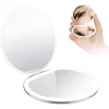 Hordozható sminktükör LED világítással fehér thumbnail