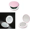 Hordozható sminktükör LED világítással pink thumbnail
